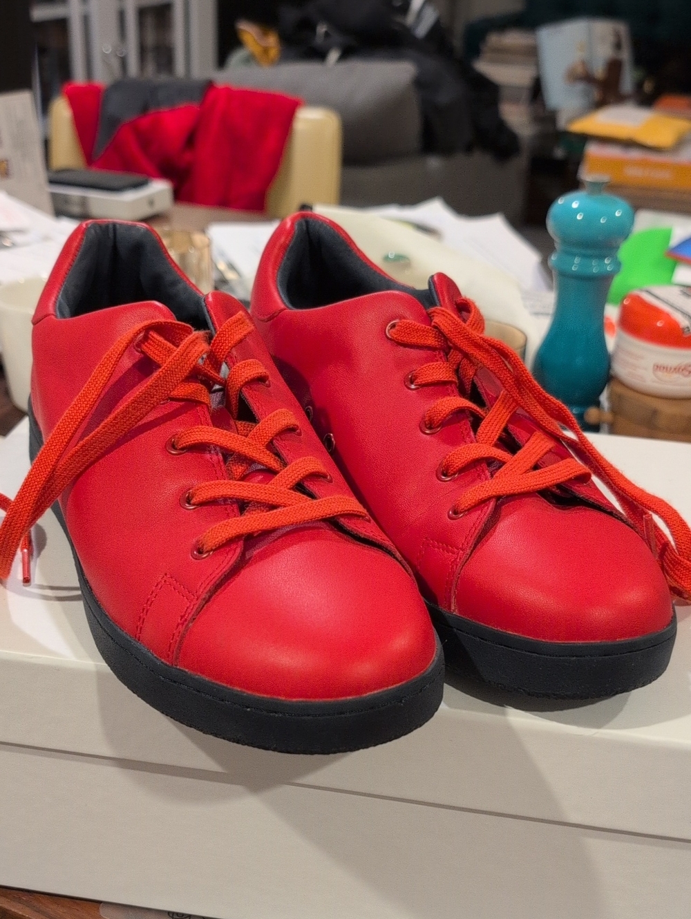 Kid Cudi - A.P.C. Red sneakers Size 10 EU 43